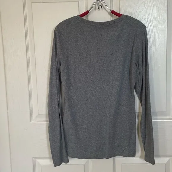 Banana Republic Long Sleeve Crewneck Cotton Blend T-Shirt, Medium - Picture 3 of 9